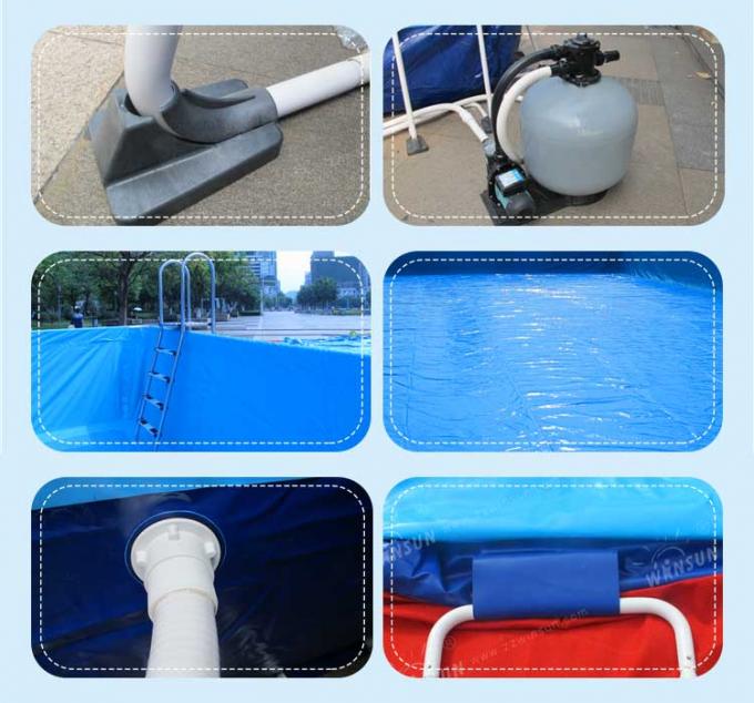 Grande piscina inflável exterior, associação de água inflável quadro