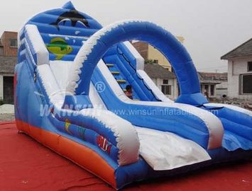 China As grandes corrediças de água infláveis comerciais para adultos tornam o material do PVC feito fábrica