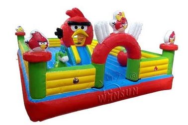 China Casa inflável comercial Angry Birds do salto temático para crianças fábrica