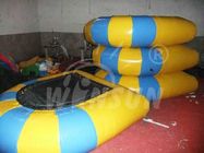 Três - piscina inflável do PVC da camada grande não tóxica para parques da água fornecedor
