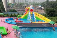 estilo inflável do dragão e do tubarão do parque de diversões da água das crianças do PVC de 0.9mm fornecedor