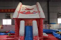Casa inflável temático do salto com corrediça para a estrutura normal da Noite de Natal fornecedor