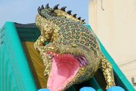 Rei inflável enorme durável Crocodilo Duplo Deslizamento Eco da corrediça - Wss-259 amigável fornecedor