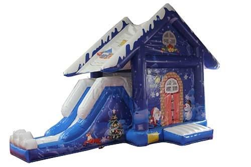 Castelo Bouncy inflável da Noite de Natal/casa comercial do salto com corrediça WSC-238 de N fornecedor