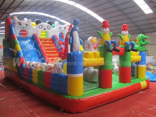 Corrediça inflável animal da corrediça de Paradise grande para campo de jogos/parque de diversões