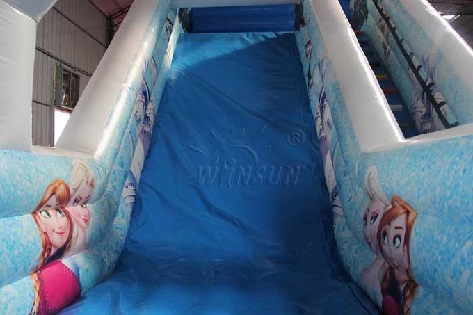 corrediça inflável das crianças materiais do PVC de 0.9mm com ventilador e jogos de reparação de ar