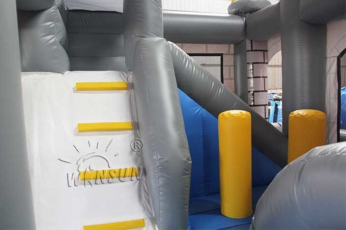Casa inflável do salto do camaleão com ventilador e jogos de reparação de ar