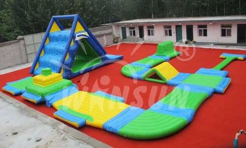 Parque inflável da água da categoria comercial para as crianças a favor do meio ambiente