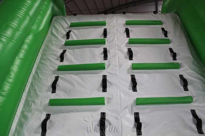 Grande corrediça inflável da cor verde com padrão material do CE do PVC da associação WSS-247