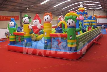 China Parque temático inflável/campo de jogos do tema olímpico afortunado para crianças fábrica