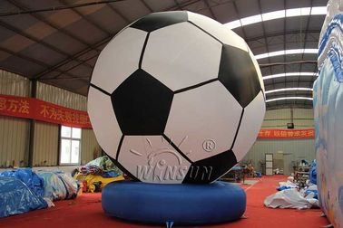 China Serviço feito sob encomenda inflável material do logotipo do modelo do PVC/objetivo do futebol aceitado fábrica