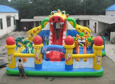 China O dragão inflável seca a corrediça 15x10m com ventilador e jogos de reparação de ar fábrica