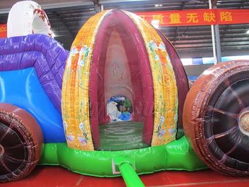 China Corrediças de água infláveis comerciais bonitas, corrediça de água da explosão do estilo do transporte fábrica