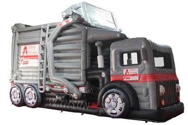 China A categoria comercial inflável seca o estilo do caminhão de lixo da corrediça 13.7x4.5m fábrica