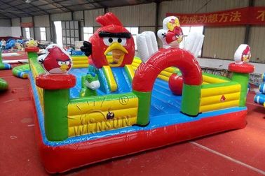 China Casa inflável comercial Angry Birds do salto temático para crianças fábrica