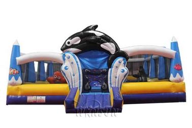 China Cidade inflável 9.1x8.8x5.1m do divertimento do golfinho para atividades do festival fábrica
