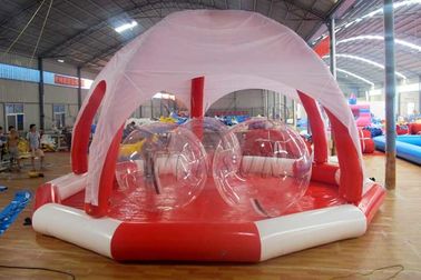 China Grande piscina inflável do PVC, associação inflável enorme do círculo com barraca fábrica