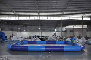 China Grande piscina inflável da cor azul/associação hermética para crianças fábrica
