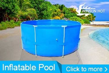 Forma redonda quadro grande tamanho da piscina com 6 medidores de diâmetro
