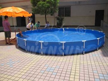 Forma redonda quadro grande tamanho da piscina com 6 medidores de diâmetro