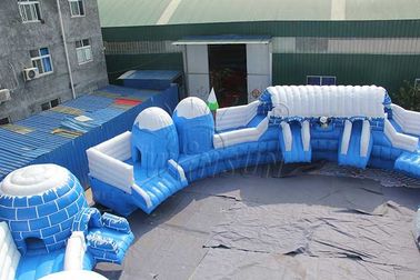China Parque inflável comercial enorme da água, equipamento temático congelado do parque do Aqua fábrica