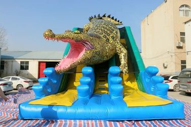 Rei inflável enorme durável Crocodilo Duplo Deslizamento Eco da corrediça - Wss-259 amigável
