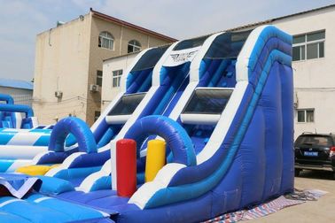 China O campo de jogos inflável gigante WSP-305/including desliza, trampolins e obstáculos fábrica