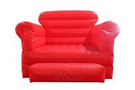 Encerado modelo inflável do PVC do à prova de água do sofá vermelho feito fornecedor