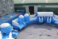 Parque inflável comercial enorme da água, equipamento temático congelado do parque do Aqua fornecedor