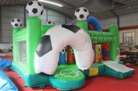 Casa temático do salto das crianças infláveis do futebol/casa comercial do salto fornecedor