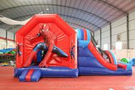 Casa inflável do salto do trampolim do homem-aranha com corrediça para o parque de diversões fornecedor