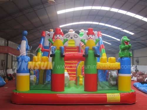 Corrediça inflável animal da corrediça de Paradise grande para campo de jogos/parque de diversões