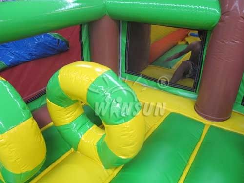 Pirateie a casa inflável do salto com corrediça para grandes campo de jogos/centro do lazer