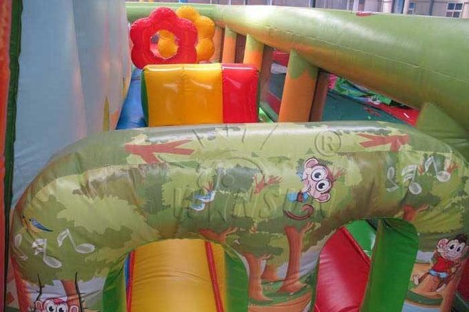 corrediça inflável com leão-de-chácara do ar, corrediça do PVC de 0.9mm grande da explosão dos adultos/crianças