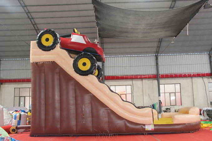 Material inflável grande do PVC da corrediça do monster truck feito para crianças/adultos