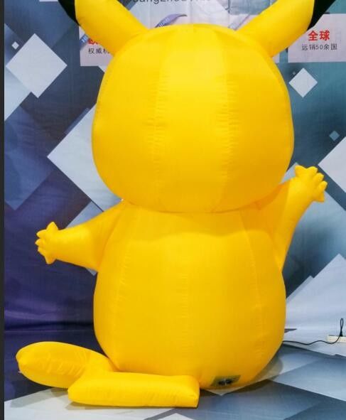 o modelo inflável material/Pikachu do PVC de 0.9mm personalizou o tamanho disponível