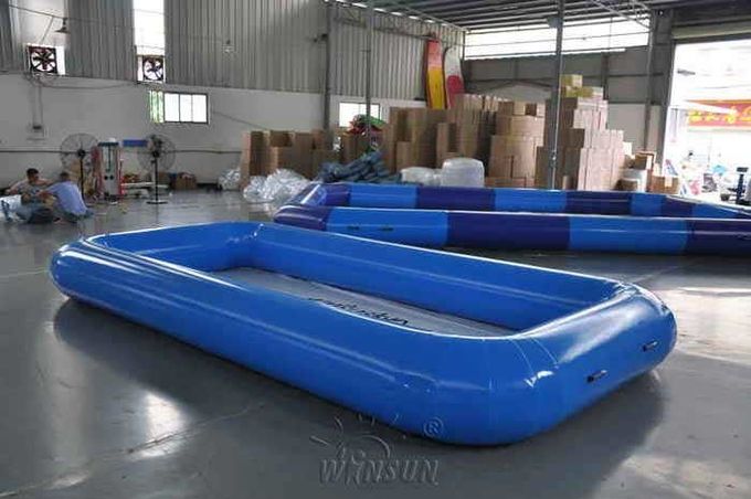 Grande piscina inflável retangular, associação inflável hermética do PVC de 0.9mm