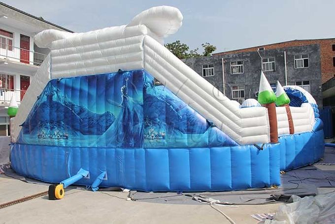 Parque inflável comercial enorme da água, equipamento temático congelado do parque do Aqua