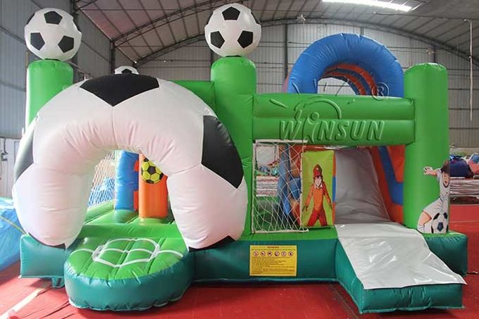 Casa temático do salto das crianças infláveis do futebol/casa comercial do salto